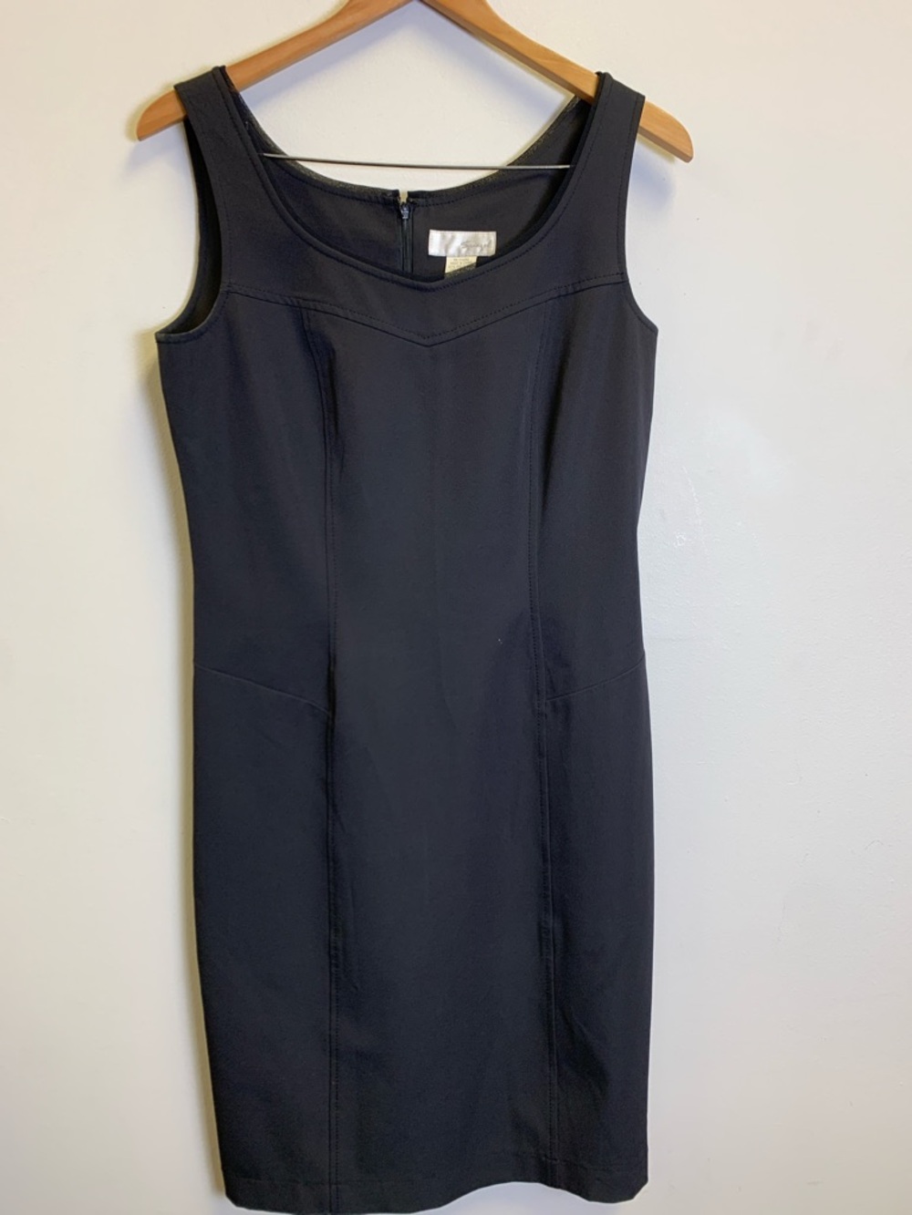 Spiegel Black Sleeveless Midi Sheath Dress